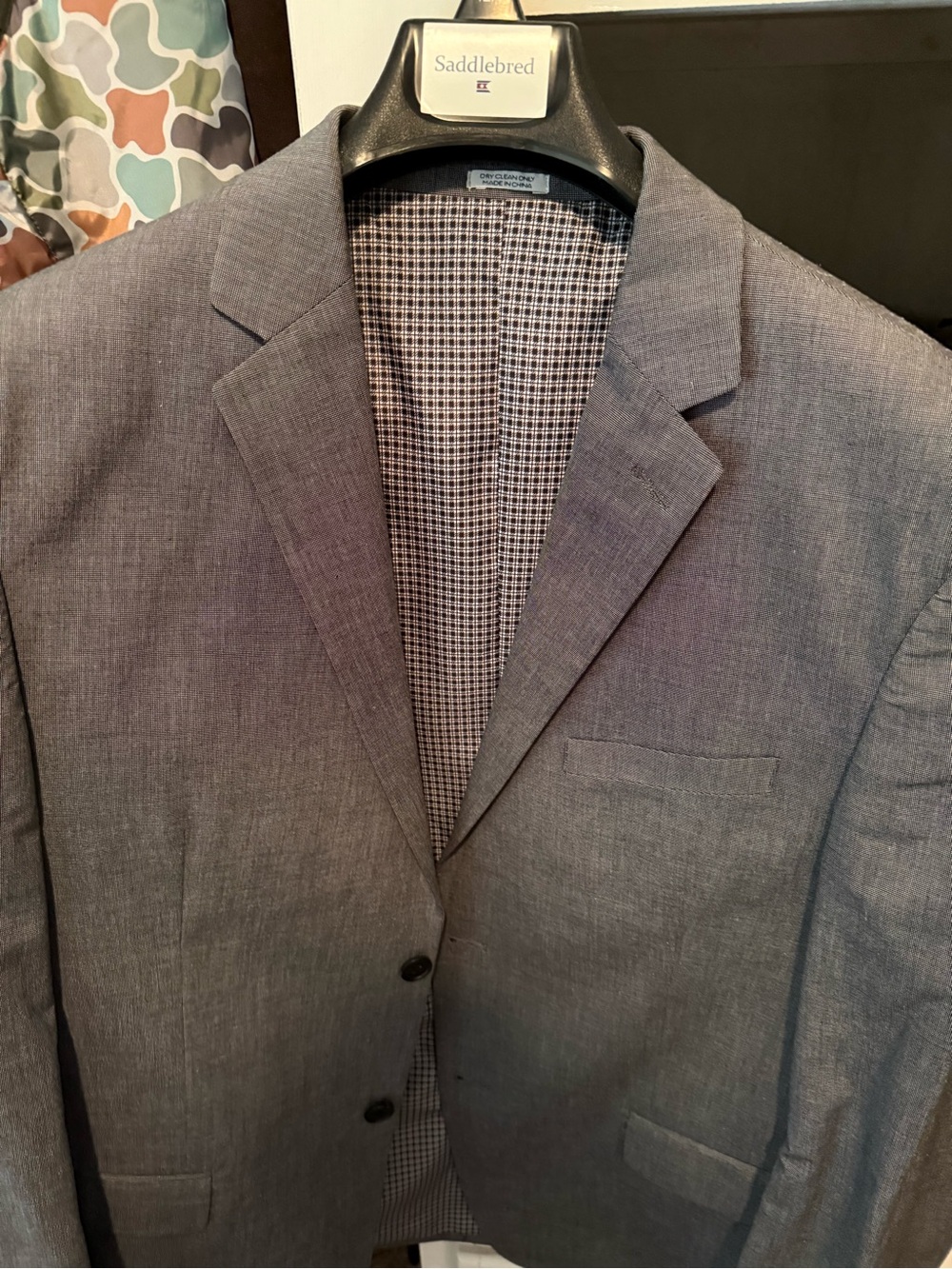 Saddlebred Gray Men's Sport Coat - Two-Button Blazer